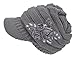 Women's Cable Knit Visor Hat with Flower Accent