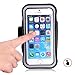 DAZL iPhone 8 7 Sport Armband with Reflective Strip Water Resistant Sports Armband 5.5-Inch Touch Screen Smartphones case for Apple iPhone 5/6/7/6 Plus Samsung Galaxy S5/S6/S7/S8 Keychain, Black