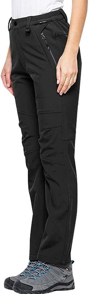 Amazon.com: Women's Hiking Waterproof Pants Outdoor Windproof Fleece Lined Soft Shell Insulated 