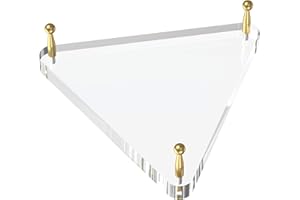 SVENJBB Ball Holder for Basketball, Football, Soccer, Volleyball, Crystals and Rocks, Clear Acrylic Ball Stand with Gold Pegs & Rubber Feet for Displaying Sports Memorabilia, 1 Pack