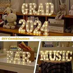 TRONSBOO LED Marquee Sign Light Up Letters, 26