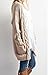 Aegean Auras Womens Cable Knit Open Front Cardigan Sweaters w/Pockets Ladies Fall Outerwear Oversized Jacket Coat