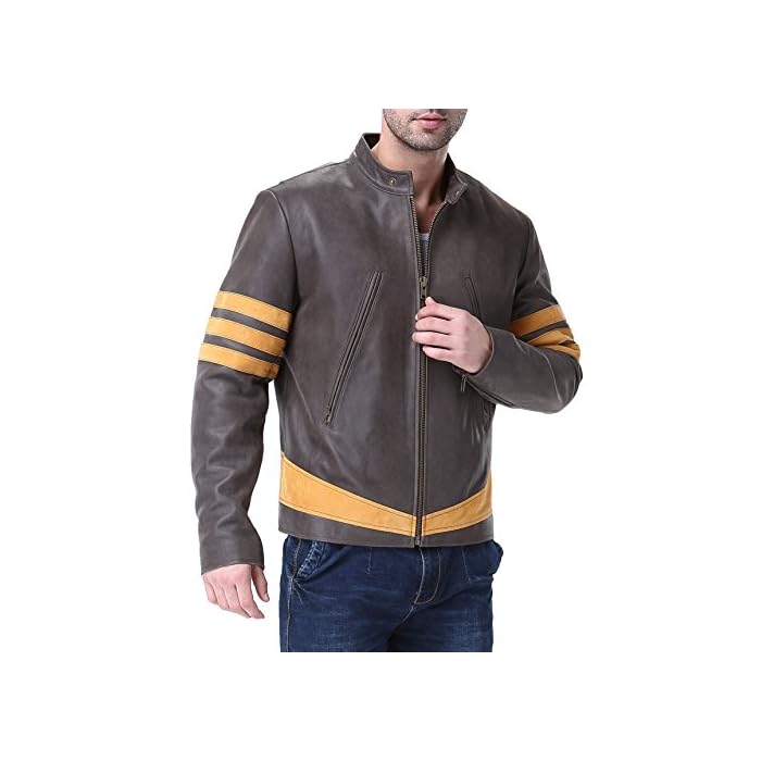 Tall Cow Distressed Leather Jacket XLT 
