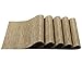 Pauwer Placemats Set of 8 Heat Insulation Stain Resistant Placemat for Dining Table Durable Woven Vinyl Kitchen Table Placemats (Khaki)