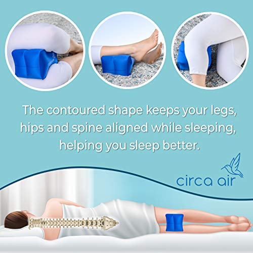 Circa Air Inflatable Knee Pillow for Side Sleepers Orthopedic Knee Pillows for Sleeping