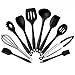 Silicone Kitchen Utensils Set, 10 Pieces Silicone Cooking & Baking Tool Sets Non-toxic Hygienic Safety Heat Resistant