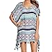 DQdq Sexy Women's Oversized Striped Beach Bikini Swimwear Cover-up