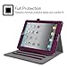 Fintie Case for iPad 4th Generation/iPad 3rd Gen (2012 Model), iPad 2 (2011 Model) 9.7 inch Tablet - [Corner Protection] Multi-Angle Viewing Smart Cover w/Pocket Auto Sleep/Wake, Purple
