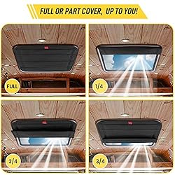 funomo Magnetic RV Vent Skylight Cover, Foldable
