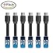 Short Micro USB Charging Cable, Vogek 6-Pack Micro USB Charging Cables - 0.75ft