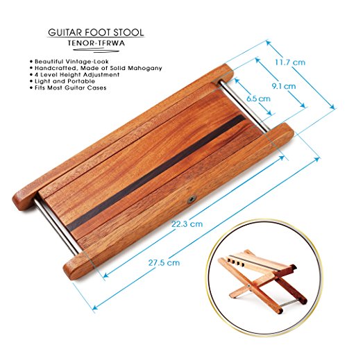 TENOR TFRWA The Most Beautiful Guitar Foot Stool in The Market! Wooden