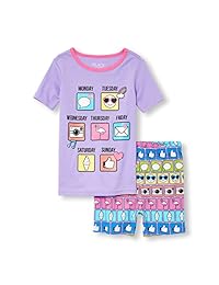 The Children's Place - Conjunto de pijama y pantalón corto para niña