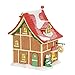 Department 56 Rudolph The Red-Nosed Reindeer Clarice's North Pole Bakery Village Lit Building, Multicolor