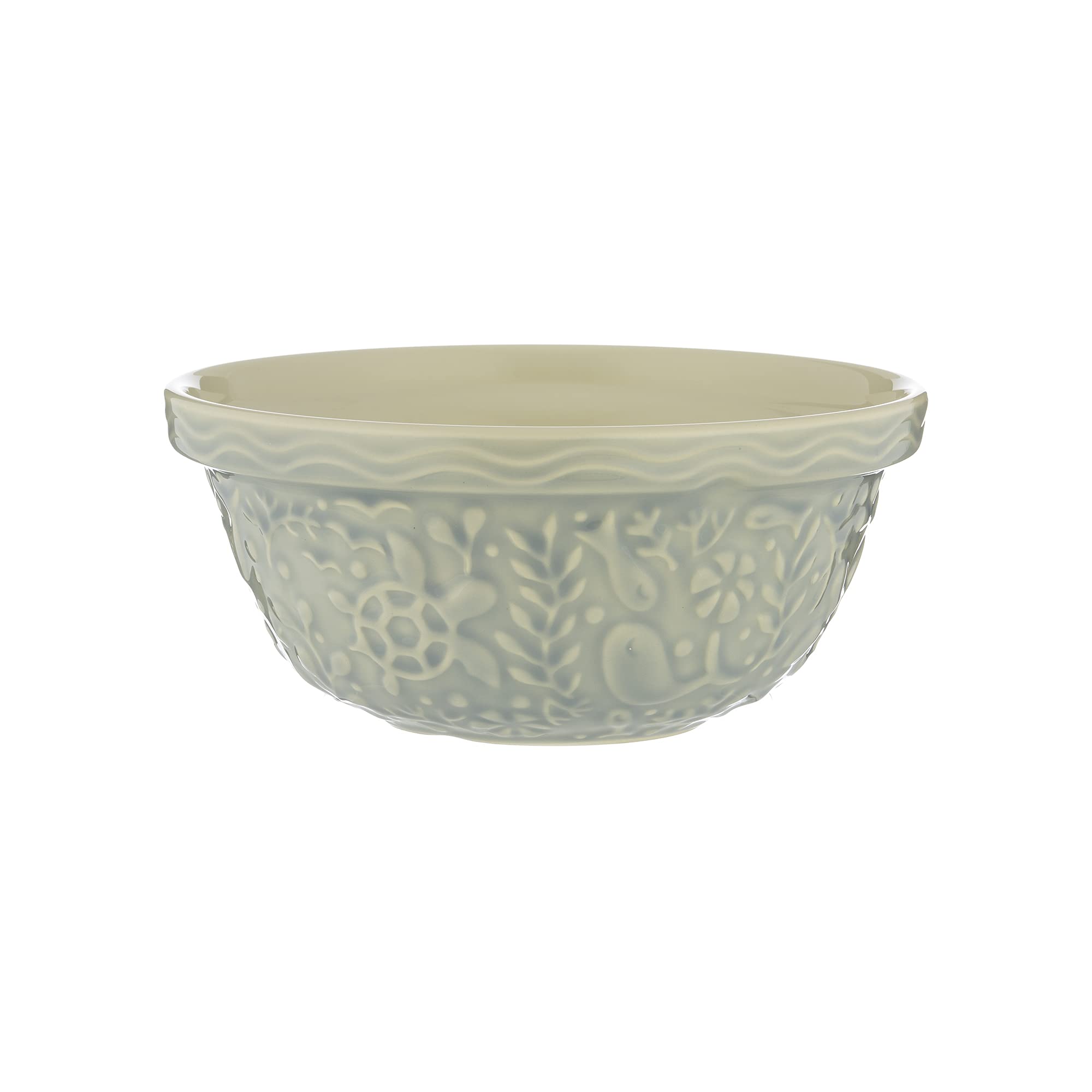 Mason Cash Nautical Mixing Bowl | 2 Litre Capacity | Light Blue Earthenware Bowl with Embossed Sea Life Design | Lightweight & Dishwasher Safe | Ideal for Pastry, Cakes, Cookies & Everyday Baking