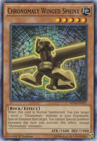 Yu-Gi-Oh! - Chronomaly Winged Sphinx (MP14-EN191) - Mega Pack 2014 - 1st Edition - Common