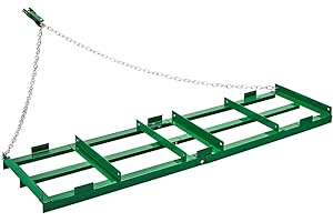 VEVOR Drag Harrow, 6 ft Heavy Duty Tow Behind Drag Harrow with Adjustable Bars & 72 in Chain, Driveway Grader Landscape Rake for ATV, UTV, Tractor, Mower Tow Behind Yard Lawn Leveling Tool