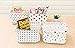 LNHOMY Foldable Fabric Storage Baskets Bins Cloth Collapsible Organizers Baby Toys,Makeup,Books,Shelves & Desks Pack 4