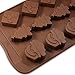 Christmas Silicone Chocolate Molds, DanziX 4 Packs Christmas Molds Silicone for Gummy, Candy, Soap, Candle, Ice Cube