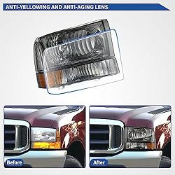 oEdRo Headlight Assembly Compatible with 1999-2004