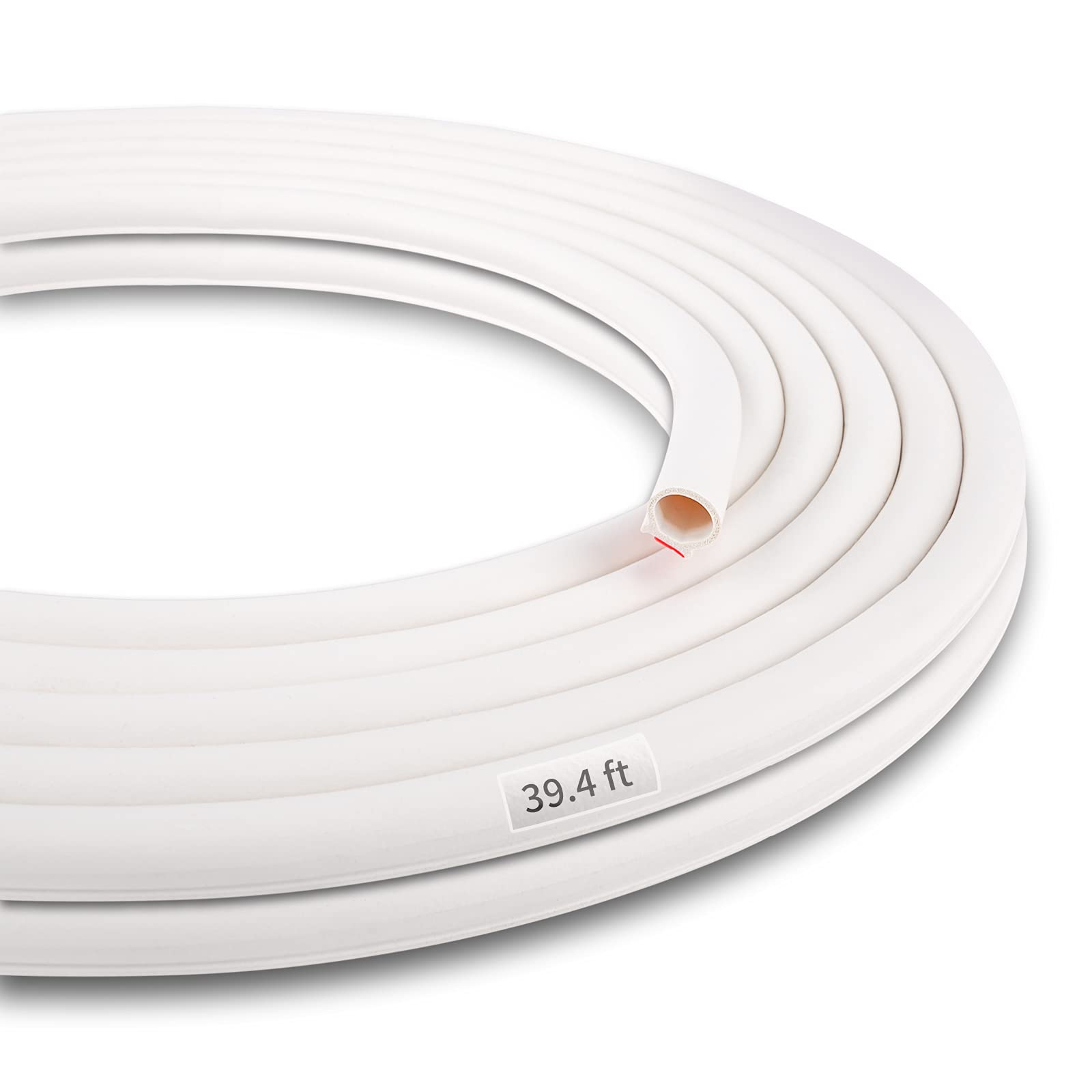 Photo 1 of 39.4 Ft Weather Stripping Door Seal Strip for Door Frame, Self-Adhesive Door Seals Weather Stripping, Gap Protection (5/16-11/20 inch) for Doors & Windows