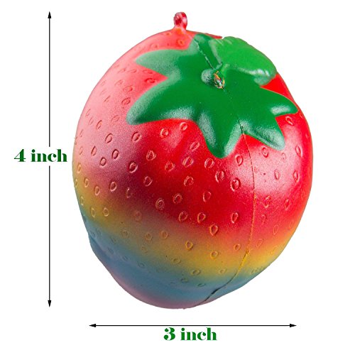 BeYumi Rainbow Strawberry Squishy Slow Rising Toy Kawaii Soft