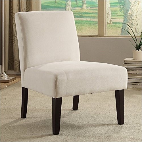 Atlin Designs Velvet Slipper Chair in Ivory