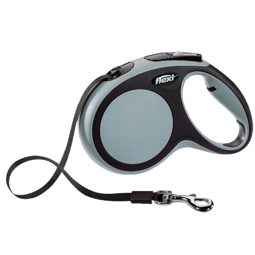 Kerbl Flexi New Comfort Retractable Tape Lead, Medium, 5 m, Grey
