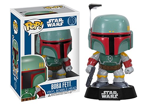 Funko Pop! Star Wars: Boba Fett #08 Vinyl Bobble-Head Figure (Bundled with Pop Box Protector Case)