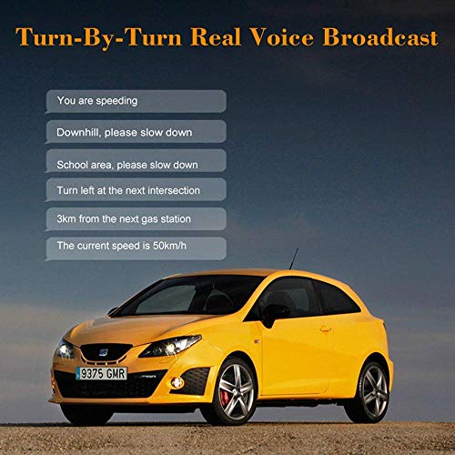 GPS Navigation for Car, Aonerex 7" Touch Screen 8GB Real Voice Spoken Turn-by-Turn Direction Reminding Navigation System for Cars, Vehicle GPS Satellite Navigator with Free Lifetime Map Update - Thumbnail 4
