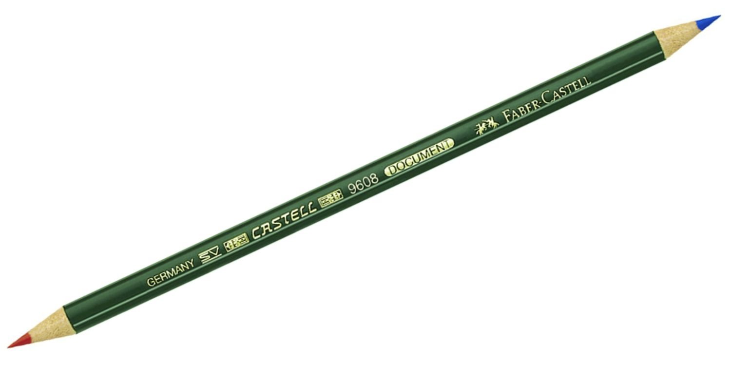 Faber-Castell 119121 Copier Pen Castell Document 9609, red Blau