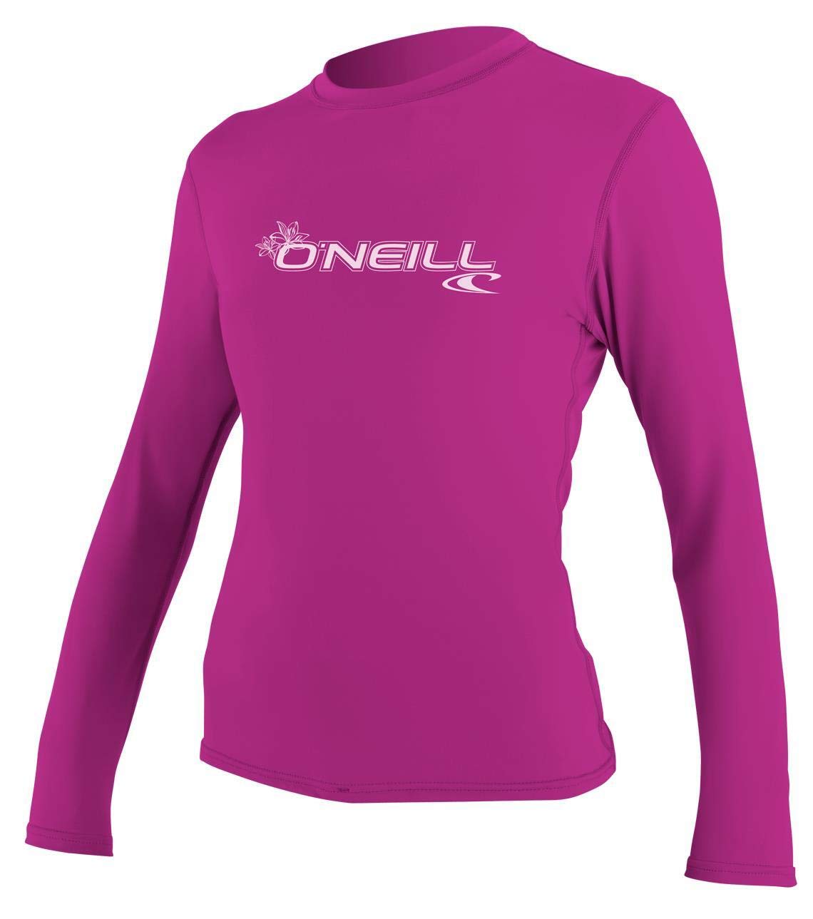 O'Neill Women's Basic Skins Long Sleeve Rash Vest - Fox Pink, X-Small
