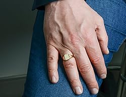 10k Yellow Gold Rectangular Signet Ring