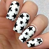 Original Dainty Star Stencils Nail Vinyls By Twinkled T - 1 Sheet of 16 Stencils