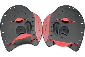 EXCEREY Silica Gel Swimming Gloves Webbed Aquatic Training Water Resistance Fitness Paddle Aerobics for Men Women Kids