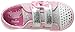 Skechers Kids Twinkle Toes Shuffles Sweet Steps Light-Up Sneaker,Pink/Silver,9 M US Toddler