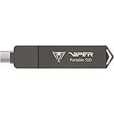 Patriot Memory Viper PVP30 1TB Duo Compact External Portable SSD (Cable Free) - External Solid State Drive - PVP301TB28UDG
