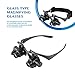 Aomekie Magnifying Glasses with Light Headband Magnifier Loupe Glasses with LED Illuminated for Jeweler Repair Watch -8 Interchangeable Lens: 2.5X/4X/6X/8X/10X/15X/20X/25X