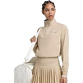 WILSON Davenport Woven Womens Tennis Pullover - Safari/M