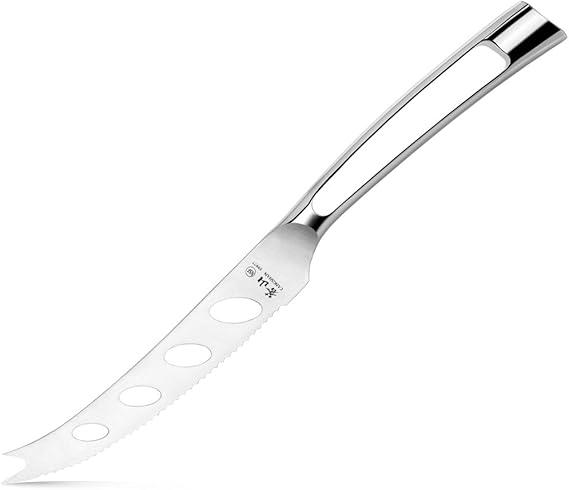 Cangshan N1 Series German Steel Forged Tomato and Cheese Knife, 5" Blade, Silver