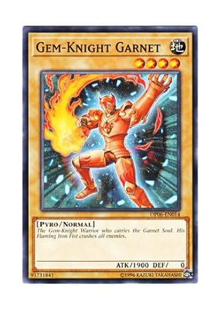 Amazon 遊戯王 英語版 Op06 En014 Gem Knight Garnet ジェムナイト