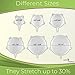Reusable SILICONE STRETCH LIDS Set - 9 pack - No More Cling Wrap - Universal Expandable ECO-Friendly Ultimate Instalids, Clear Covers Stretch & Seal Various Sizes Bowls, Jars, Cups, Cans or Containers