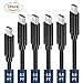 CHOETECH USB C Cable, 6-Pack USB C to USB C Fast Charging Cable Compatible with 2018 Macbook Air, iPad Pro, Macbook Pro, Google Pixel 3/3XL /Pixel 2 XL, Nexus 5X/6P and More(1.6ftx1+3.3ftx4+6.6ftx1)