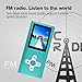 RHDTShop MP3 Player MP4 Player with a Internal 16GB Card, Ultra Slim 1.7 inch LCD Screen, Support UP to 64GB Card, Rechargeable Battery, Portable Digital Music Player, Video Player, E-Book-Blue&White