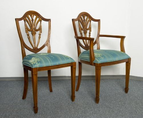6 Stuhle Stuhl Mahagoni Prince Of Wales Dining Chair 4 Ohne 2 Mit Armlehne Amazon De Kuche Haushalt
