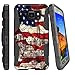 MINITURTLE Compatible with Samsung Galaxy S7 Active Case, S7 Active Heavy Duty Case, Dual Layer Shell Case + Holster Clip and Stand Design Case - American Flag NY