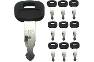 MIKMAYTOO Ignition Keys RC411-53933 459A RC461-53930 for Kubota Mini Excavator Backhoe Skid Steer Track Loader KX121-3 KX161-3 KX41-3 KX71-3 KX91-3 U15 U17 U25S U35 L39 L45 L47 L48 SVL75 SVL90