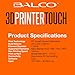 Balco Touch 3D Printer with Heated Bed, Touchscreen, SD Card, Bed Leveling Wizard & 100m Filament