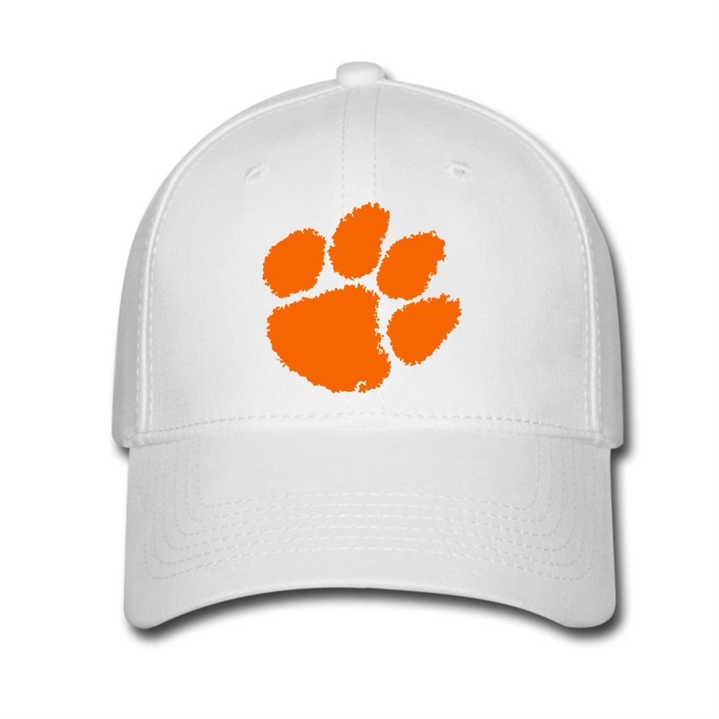 Adjustable Clemson University Tiger Paw Baseball Cap Running