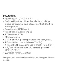 JENSEN MPR319 Receptor estéreo de un solo DIN con 7 caracteres LCD Bluetooth   MP3 incorporado USB incorporado