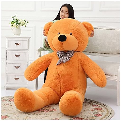 MorisMos Giant Cute Soft Toys Teddy Bear for Girlfriend Kids Teddy Bear (Light Brown, 55 Inch) - Image 3